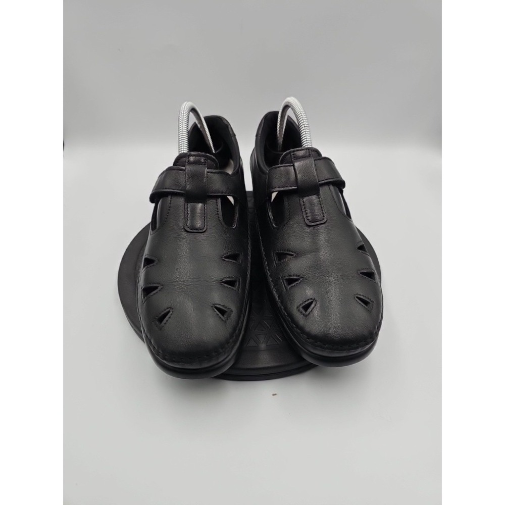 SAS Tripad Comfort Roamer Black Cutout Fisherman Flat Shoes  Women's US 10 N